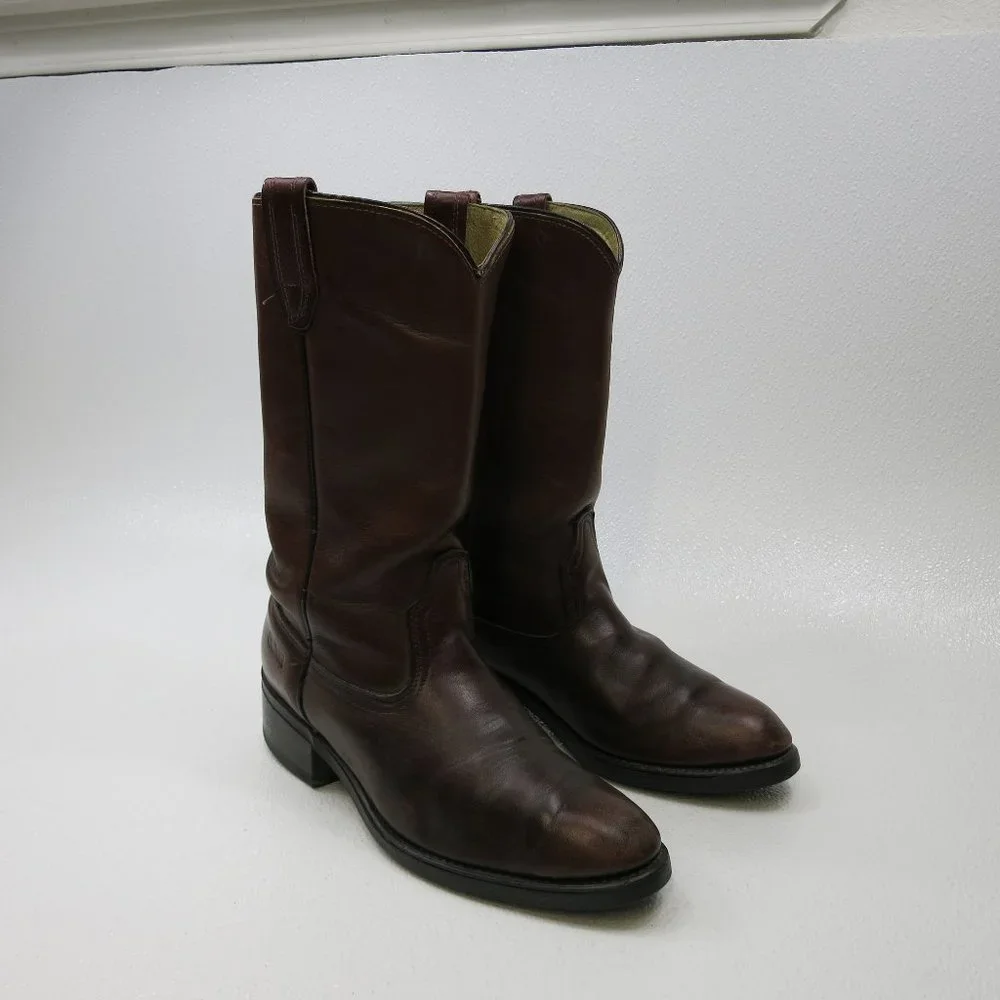 ACME Leather Western Biker Riding Glove Leather Boots Footwear Made in USA 8.5